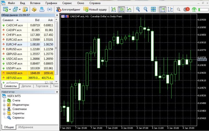 терминал metatrader 5 от nsbroker