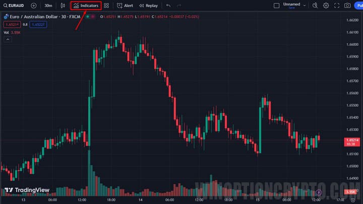 добавление через панель импорта в trading view