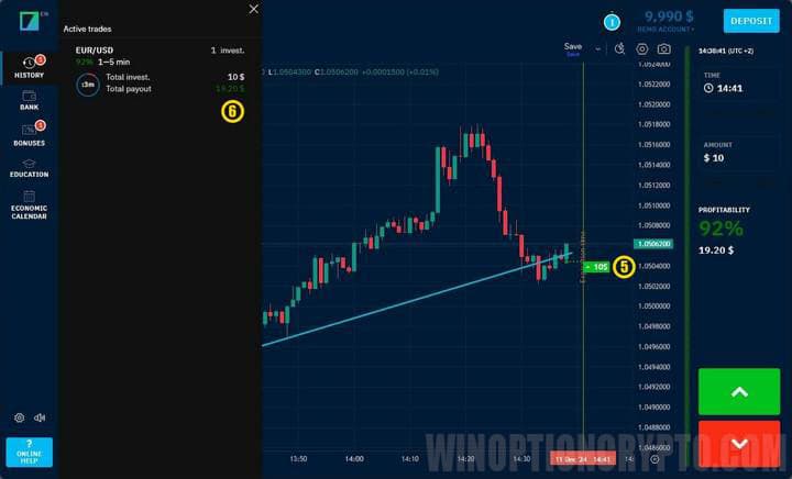 trade on terminal