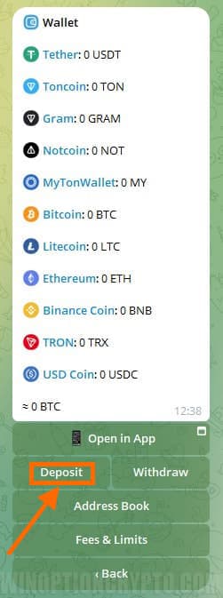 список криптовалют криптокошелька в телеграмм