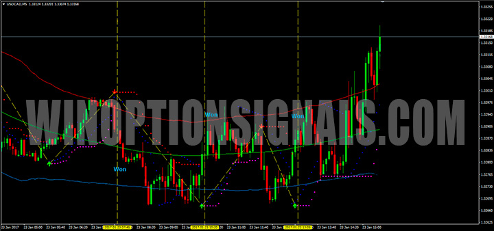 Пример графика с Forex Pips Striker