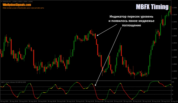 Свечной анализ и индикатор MBFX Timing