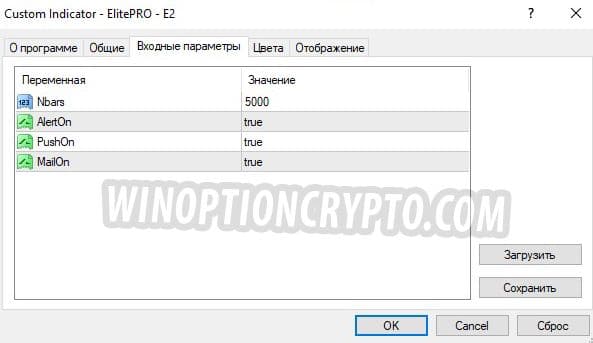 параметры elite trader pro