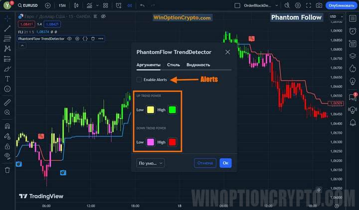 настройки phantom_fllow trenddetector