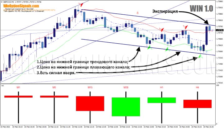 торговля по win 1.0 call